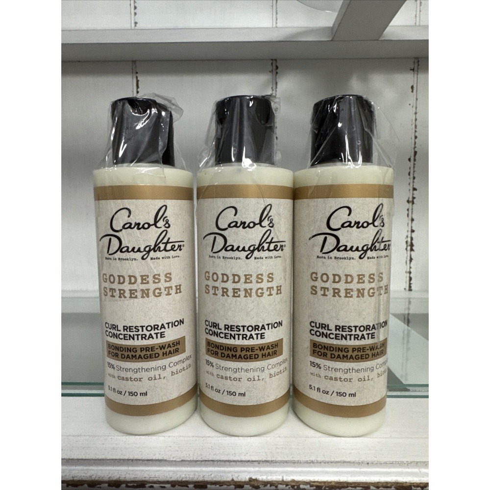3 Carol's Daughter Goddess Strength‎ Curl Restoration Concentration 5.1oz Each